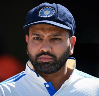 Rohit Sharma clicked during a Test match captaining Team India