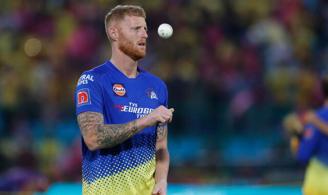 Ben Stokes training with CSK during IPL 2023