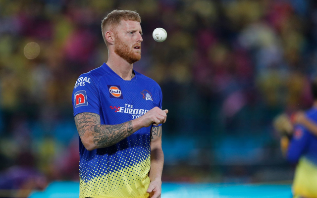 Ben Stokes training with CSK during IPL 2023