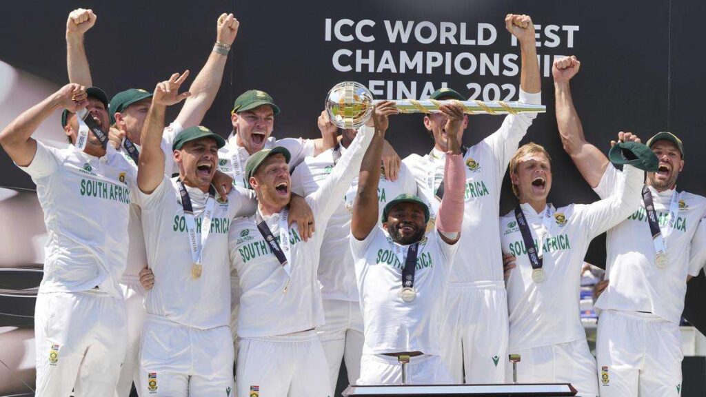 Temba Bavuma winning the World Test Championship Final with South Africa