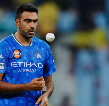 Ravichandran Ashwin during a practice session with CSK