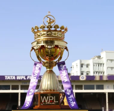 WPL Trophy displayed ahead of the Women’s Premier League 2025 final