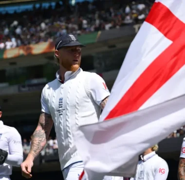 Ben Stokes leading England during the fourth Ashes Test at MCG