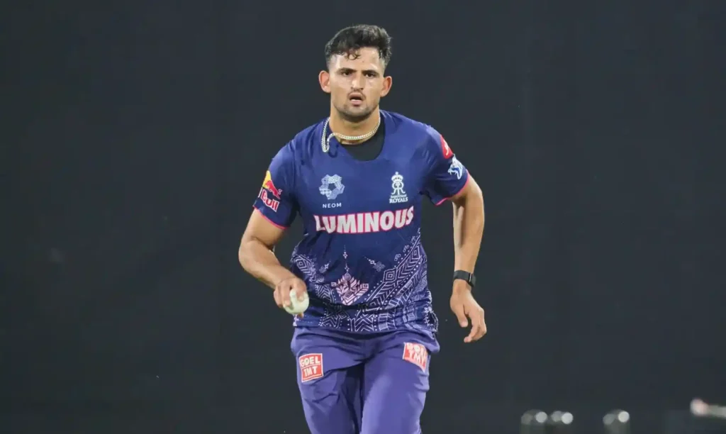 IPL 2026 - Ashok Sharma bowling for Rajasthan Royals