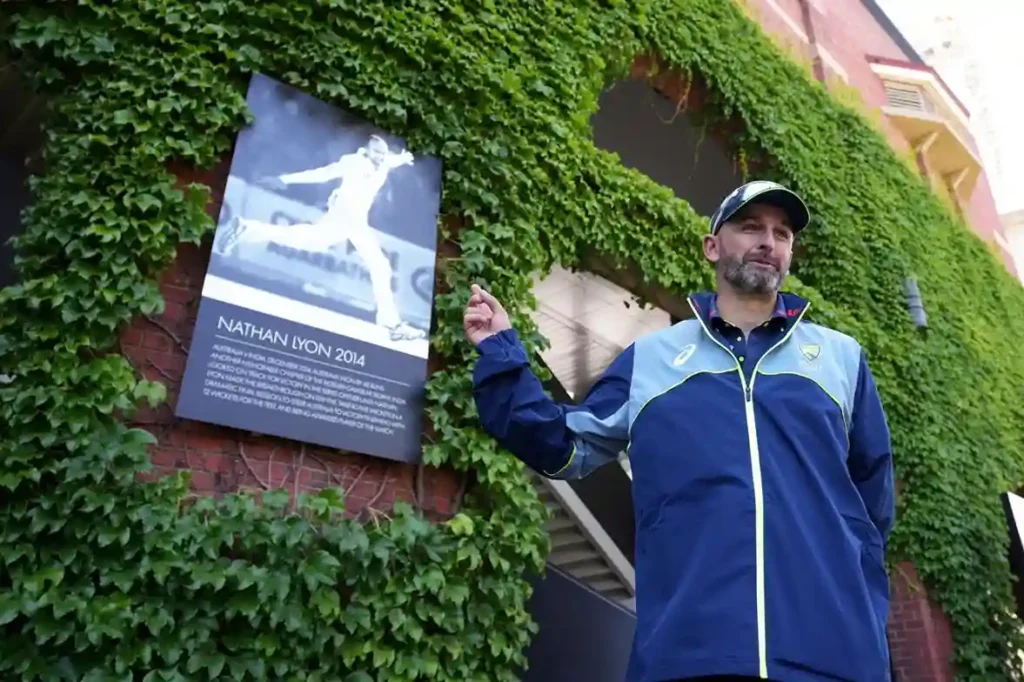 Nathan Lyon was added to the Avenue of Honour at Adelaide