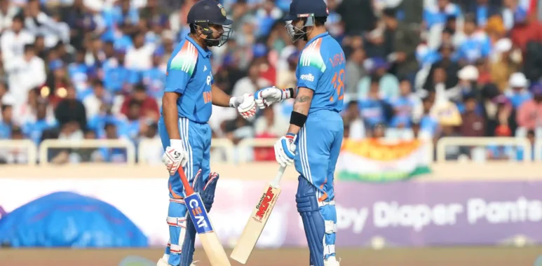 Virat Kohli & Rohit Sharma's century partnership against SA in Ranchi.