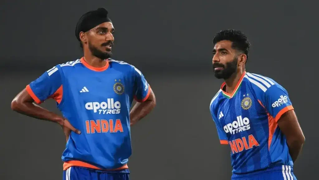 Arshdeep Singh and Jasprit Bumrah in a T20 match vs New Zealand ahead of the 2026 T20 World Cup