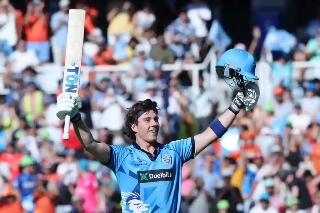 Dewald Brevis scored a century for Pretoria Capitals in the SA20 Final against Sunrisers Eastern Cape