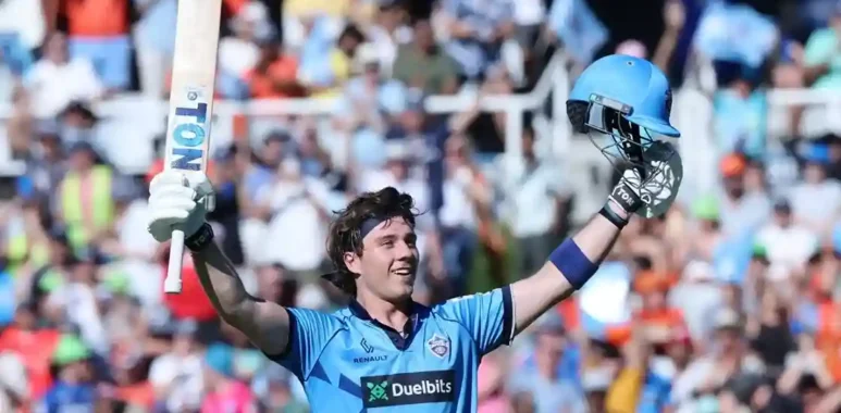 Dewald Brevis scored a century for Pretoria Capitals in the SA20 Final against Sunrisers Eastern Cape