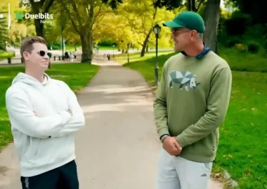 Kevin Pietersen Meets Steve Smith in the US on 'The Switch', brought to you by Duelbits News