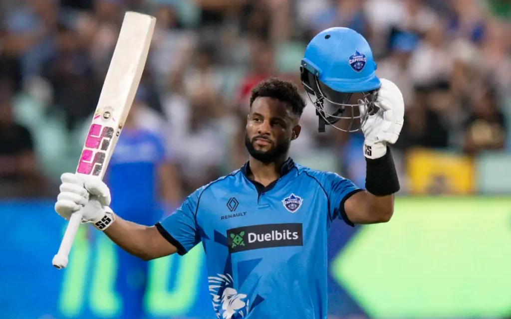 Shai Hope broke multiple SA20 records when he scored his highest T20 score batting for Pretoria Capitals