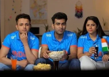 T20 World Cup: Indians fans watching a cricket match