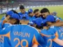 Team India players for a huddle against New Zealand before the 2026 T20 World Cup