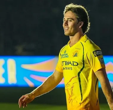 Dewald Brevis in CSK jersey before IPL 2026