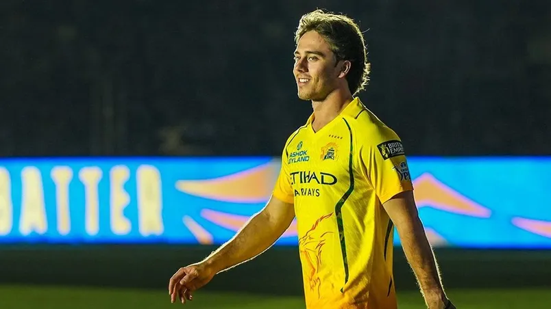 Dewald Brevis in CSK jersey before IPL 2026