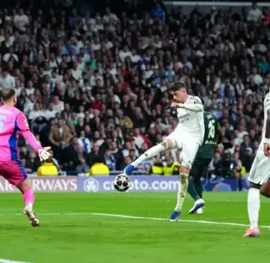 Federico Valverde scored a hattrick for Real Madrid against Manchester City in the UCL Round of 16