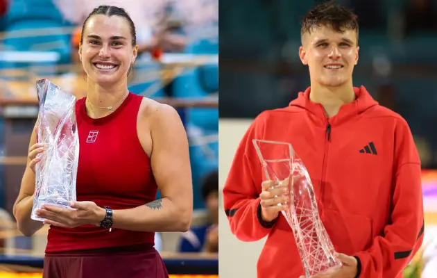 Miami Open 2025 Champions - Aryna Sabalenka and Jakub Mensik