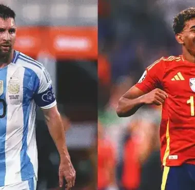Finalissima 2026 - Spain vs Argentina match featuring Lionel Messi and Lamine Yamal