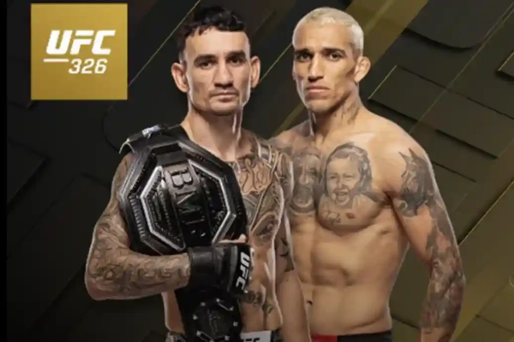 UFC 326 Poster - Max Holloway vs Charles Oliveira