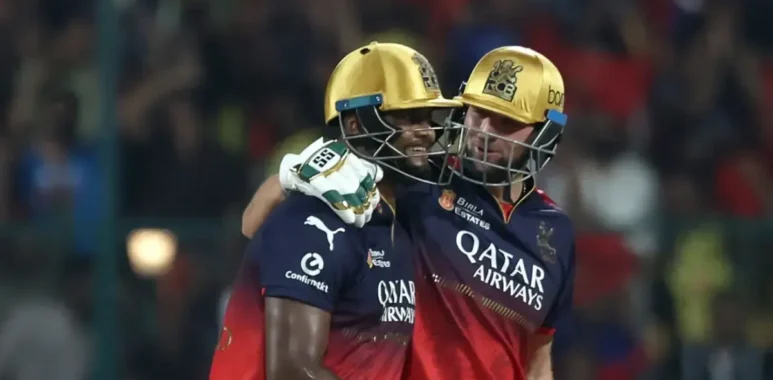 RCB vs CSK - Romario Shepherd and Tim David