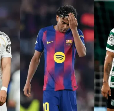 UCL teams in action during Champions League quarter finals