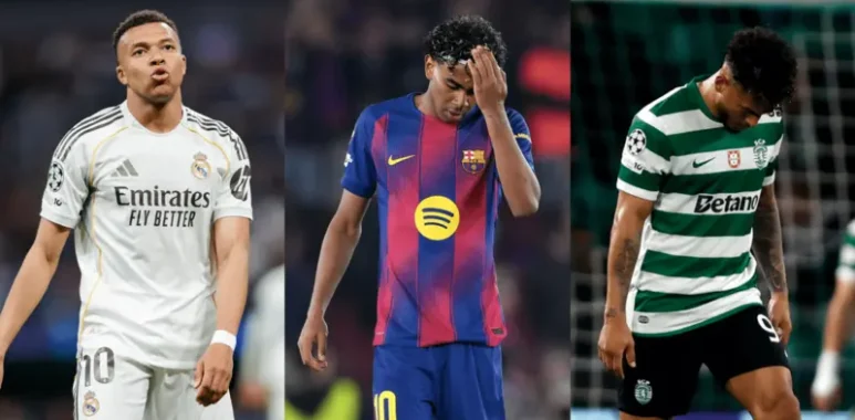 UCL teams in action during Champions League quarter finals