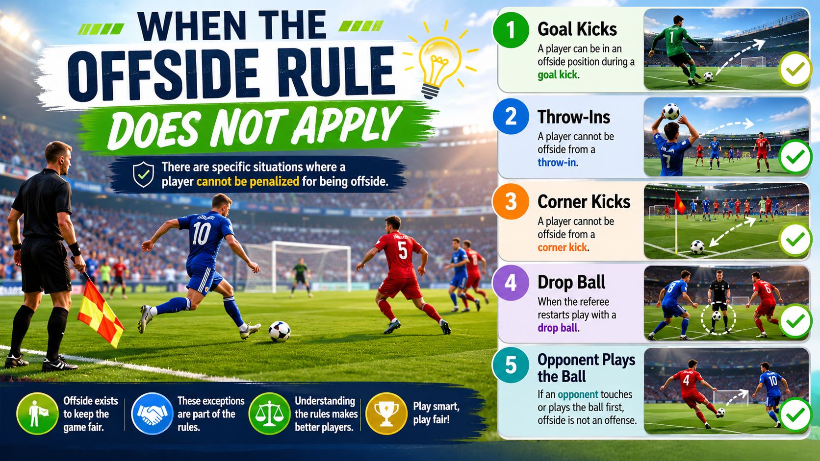 When the Offside Rule Does Not Apply
